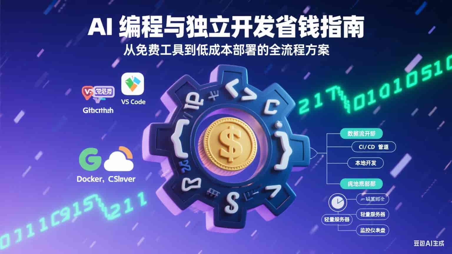 AI 编程与独立开发省钱指南：从免费工具到低成本部署的全流程方案